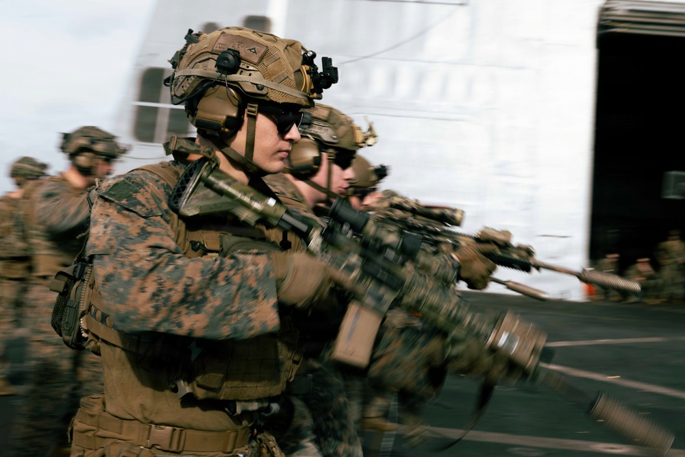 22nd MEU (SOC) | Lima Co. BLT 3/6 Deck Shoot Aboard USS San Antonio