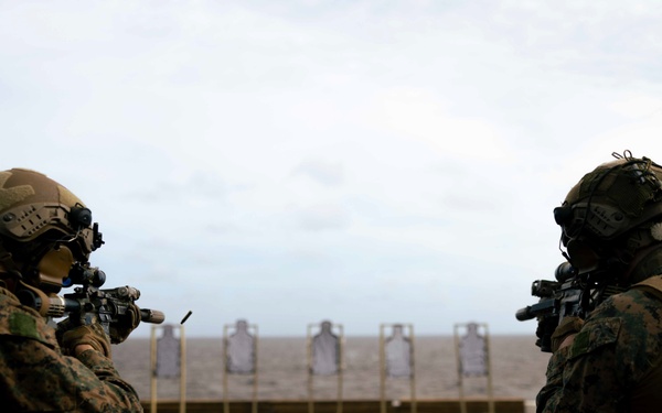 22nd MEU (SOC) | Lima Co. BLT 3/6 Deck Shoot Aboard USS San Antonio