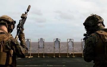 22nd MEU (SOC) | Lima Co. BLT 3/6 Deck Shoot Aboard USS San Antonio