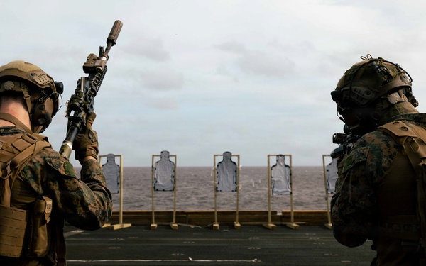 22nd MEU (SOC) | Lima Co. BLT 3/6 Deck Shoot Aboard USS San Antonio