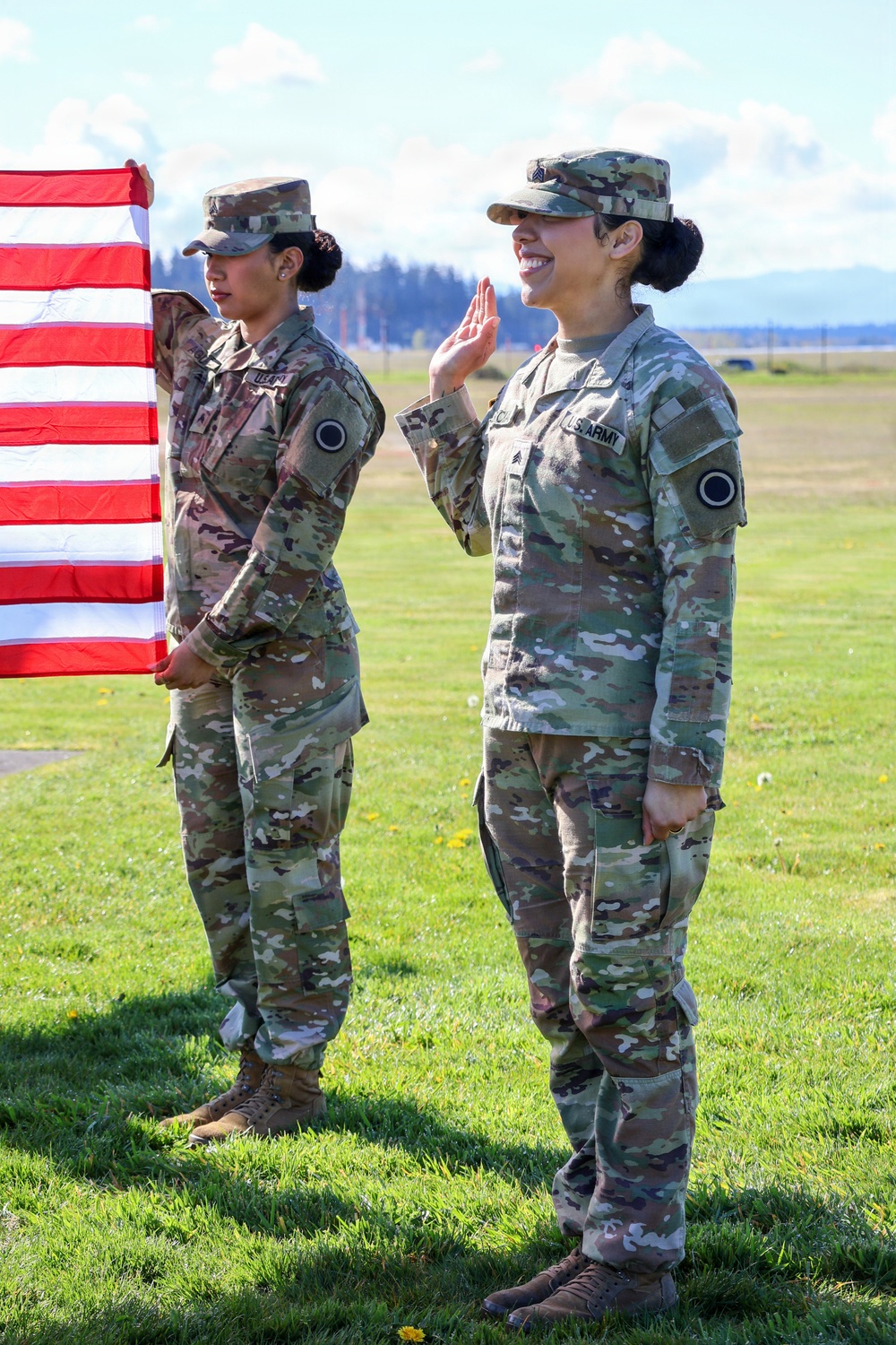 U.S. Army Sgt. Reenlists at Joint Base Lewis-McChord