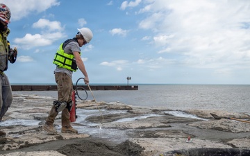 Vermilion East Pier Concrete Pour