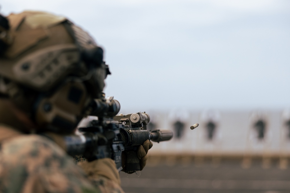 22nd MEU (SOC) | Lima Co. BLT 3/6 Deck Shoot Aboard USS San Antonio