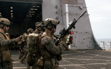 22nd MEU (SOC) | Lima Co. BLT 3/6 Deck Shoot Aboard USS San Antonio