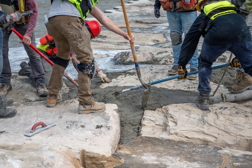 Vermilion East Pier Concrete Pour