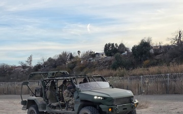 JTF-SB Soldiers utilize Infantry Squad Vehicle for sector patrols