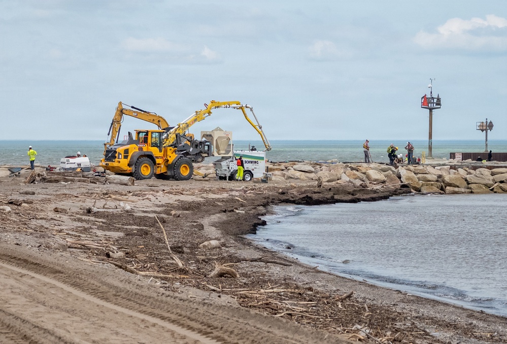 Vermilion East Pier Concrete Pour