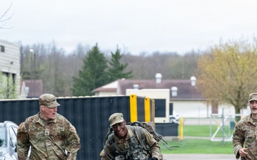 Competitors in the Michigan Army National Guard's 2026 Best Warrior Competition