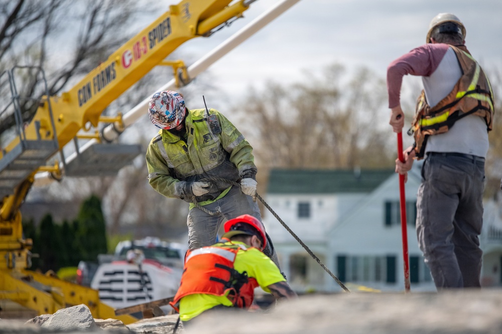 Vermilion East Pier Concrete Pour