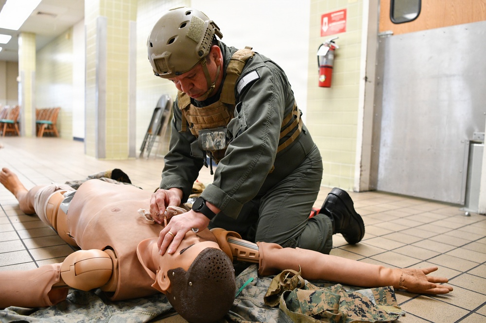 NMRTC Pensacola held Tactical Combat Casualty Care Training At Naval Hospital Pensacola on Feb. 26, 2026