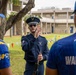 Drill Team performs for Waipahu, Aiea high schools