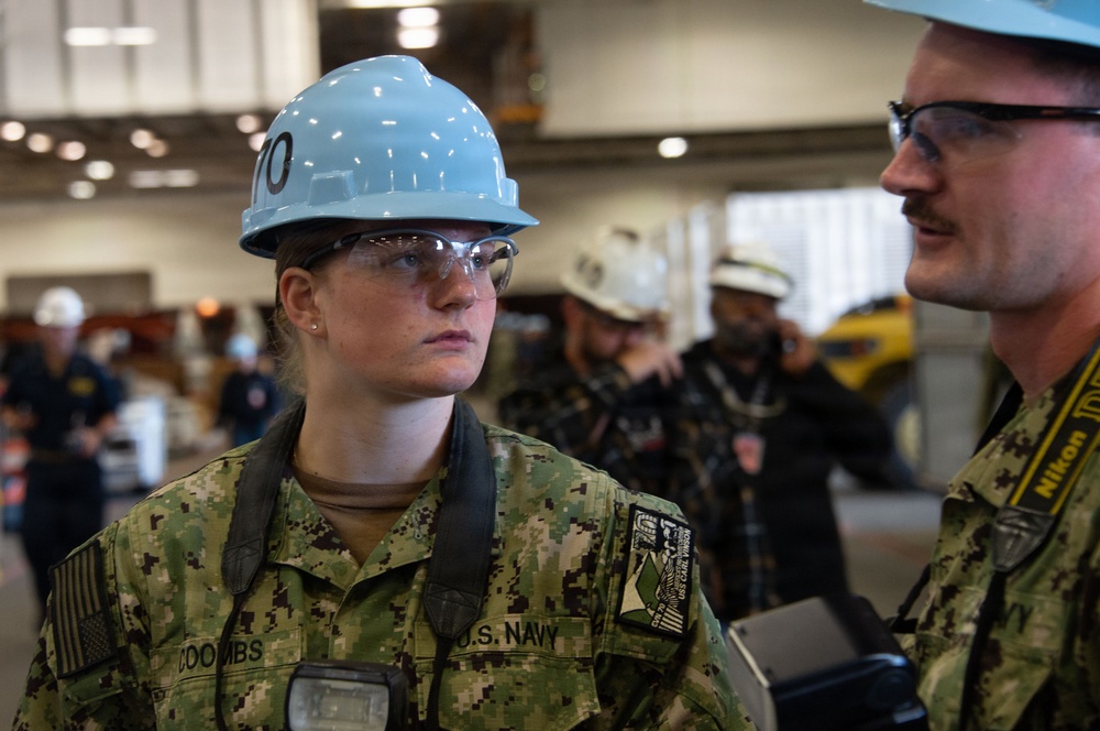 USS Carl Vinson (CVN 70) conducts shipboard training