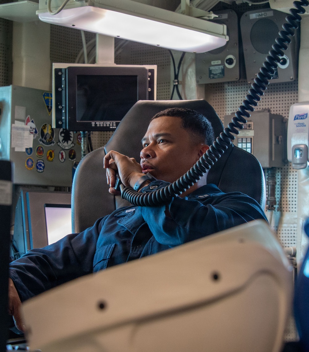 USS Carl Vinson (CVN 70) conducts shipboard training