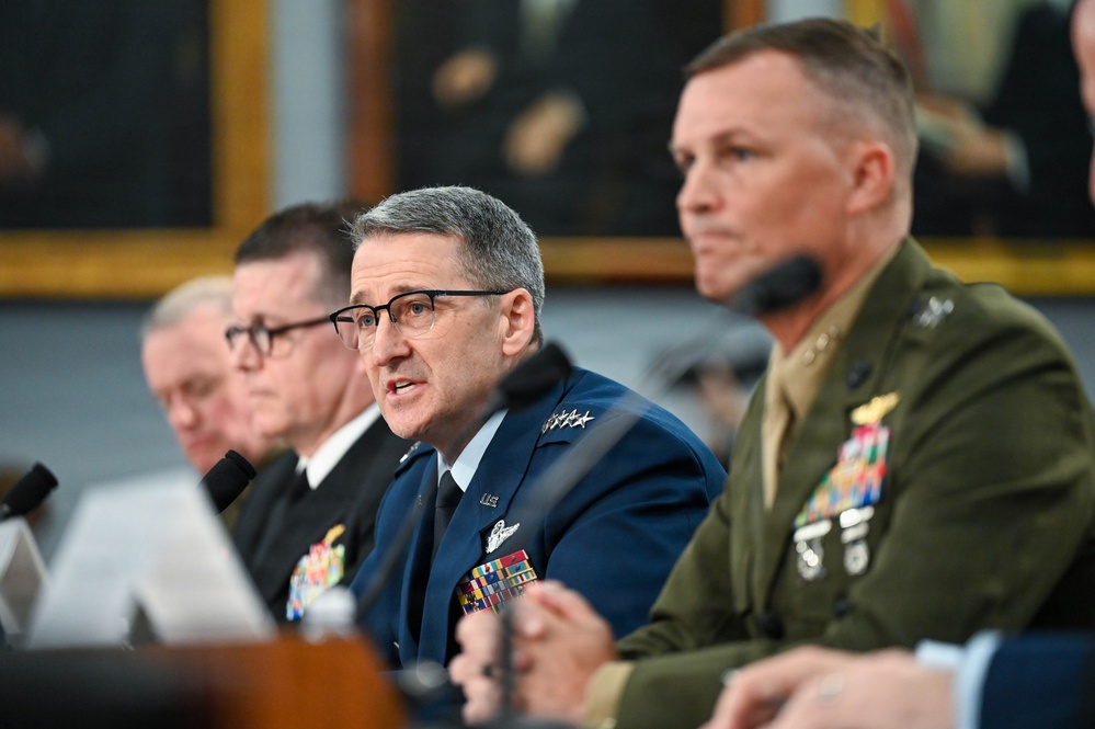 Air Force Gen. Steve Nordhaus testifies before the House Appropriations Committee Subcommittee on Defense