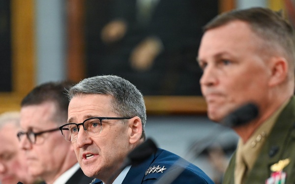 Air Force Gen. Steve Nordhaus testifies before the House Appropriations Committee Subcommittee on Defense