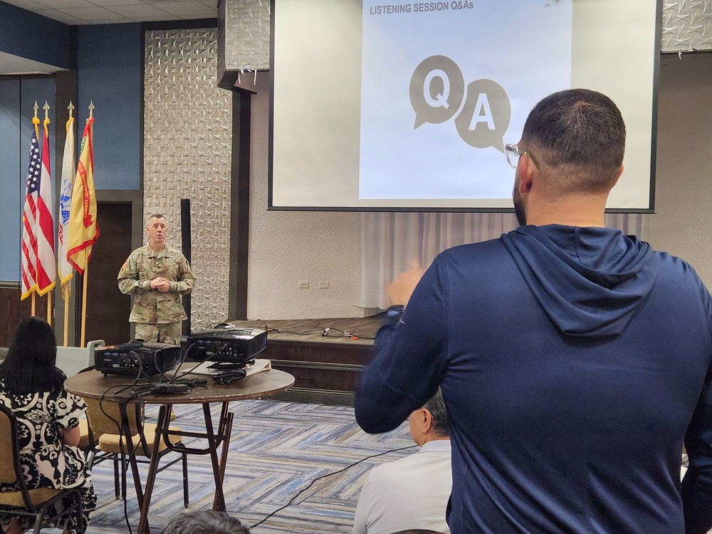 Fort Buchanan town hall strengthens readiness through transparency and recognition