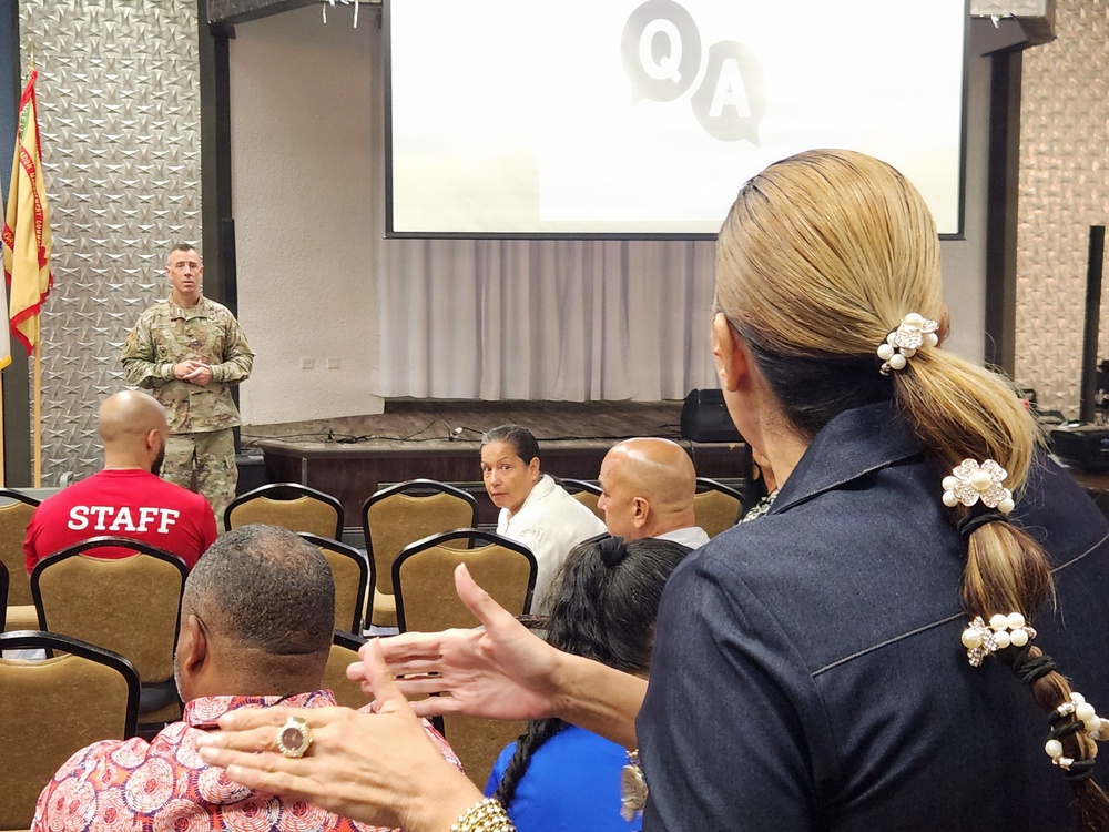 Fort Buchanan town hall strengthens readiness through transparency and recognition