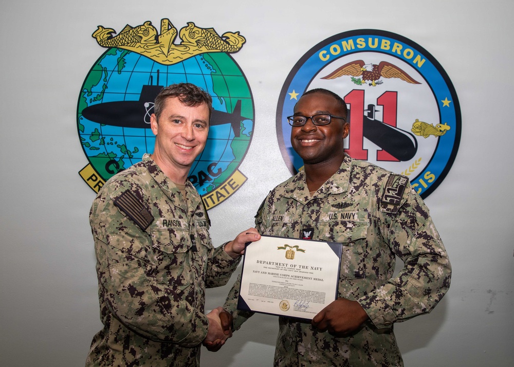 Commander, Submarine Squadron 11 Awards-At-Quarters