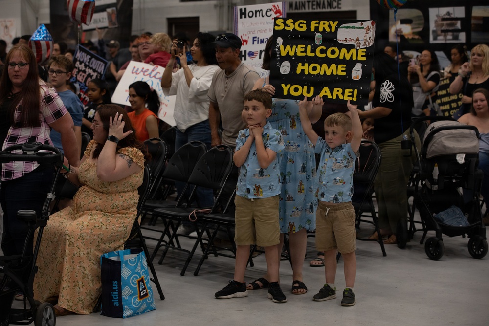 1st ABCT Soldiers Return to Fort Riley After Poland Rotation