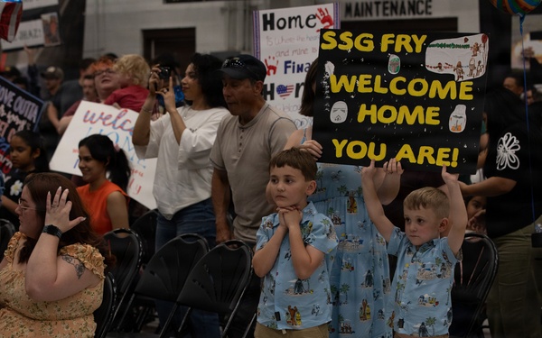 1st ABCT Soldiers Return to Fort Riley After Poland Rotation