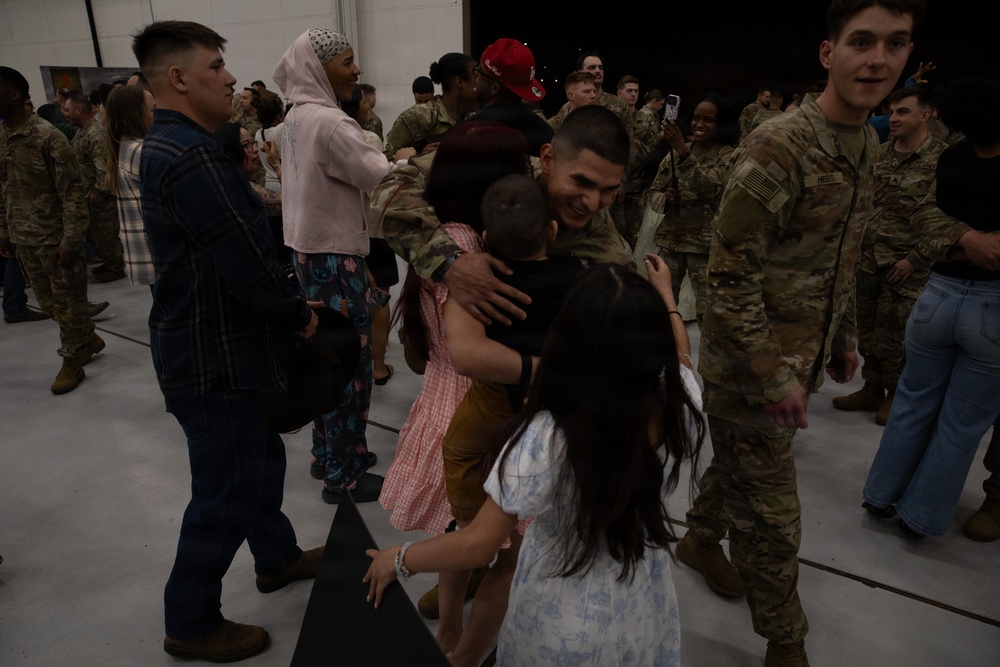 1st ABCT Soldiers Return to Fort Riley After Poland Rotation