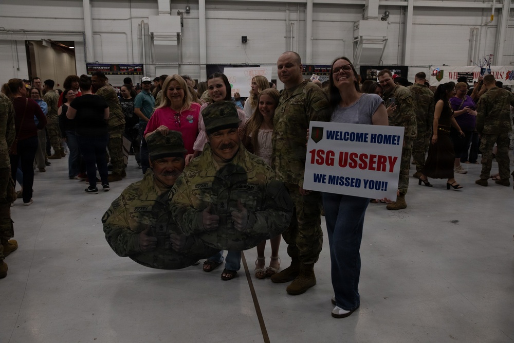 1st ABCT Soldiers Return to Fort Riley After Poland Rotation
