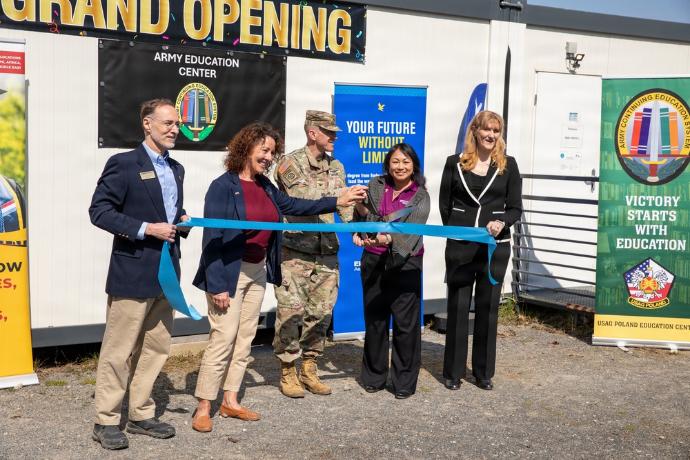 U.S. Army Garrison Poland Commitment to Furthering Soldiers Continuing Education.