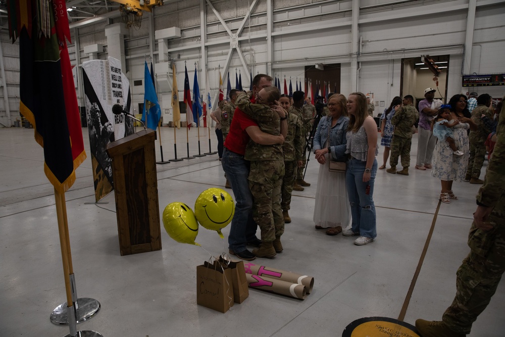 1st ABCT Soldiers Return to Fort Riley After Poland Rotation