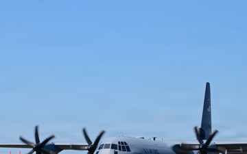 Georgia Air National Guard C-130J Super Hercules flies JROTC Orientation flight