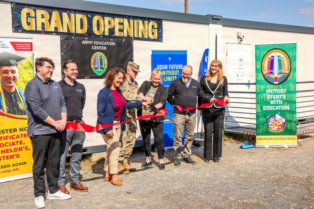 U.S. Army Garrison Poland Commitment to Furthering Soldiers Continuing Education.