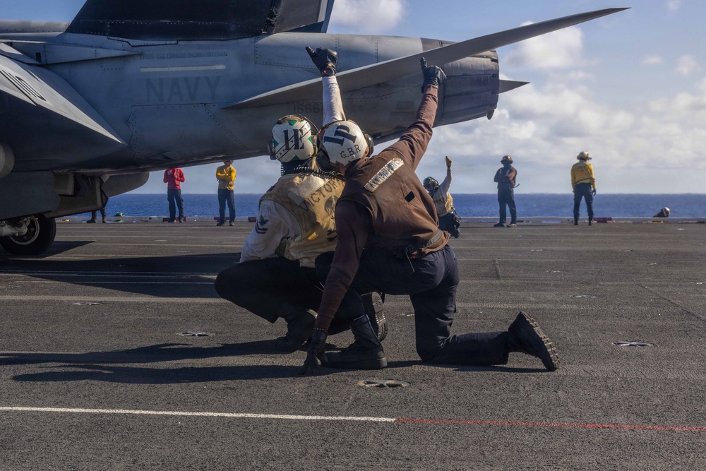 Daily Operations Aboard USS George H.W. Bush (CVN 77)