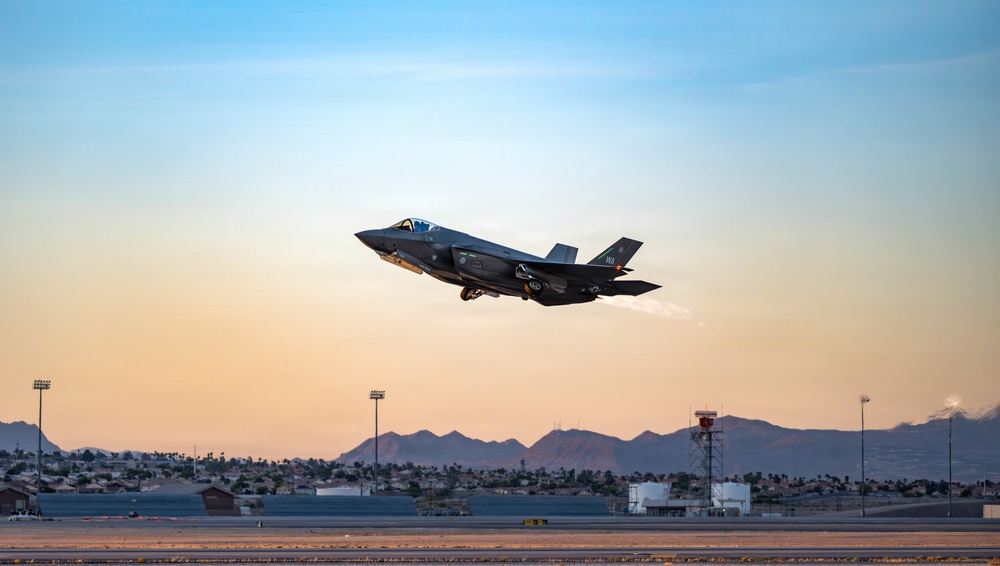 Aircraft takeoffs and landings at Nellis Air Force Base
