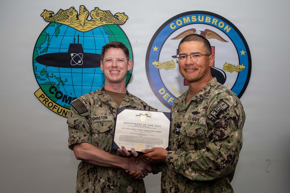 Commander, Submarine Squadron 11 Awards-At-Quarters