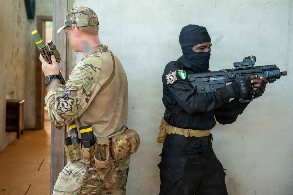 Multinational special operations forces conduct room-clearing exercise at Flintlock 26