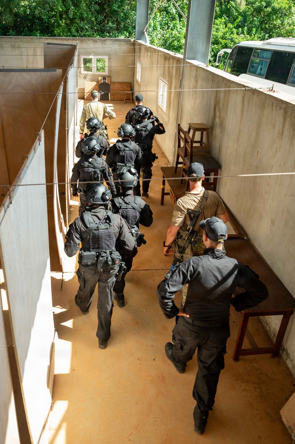 Multinational special operations forces conduct room-clearing exercise at Flintlock 26