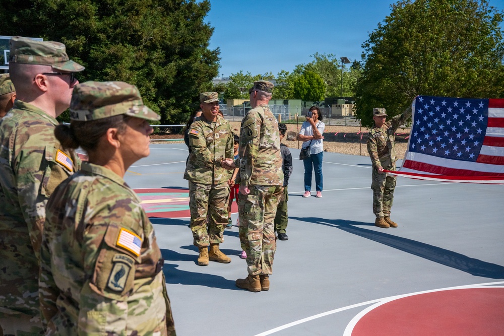 Army Reserve NCO reenlists with 63d Readiness Division in Mountain View