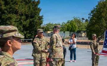 Army Reserve NCO reenlists with 63d Readiness Division in Mountain View