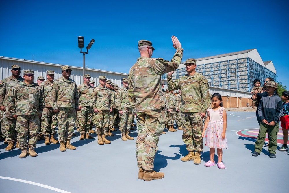 Army Reserve NCO reenlists with 63d Readiness Division in Mountain View