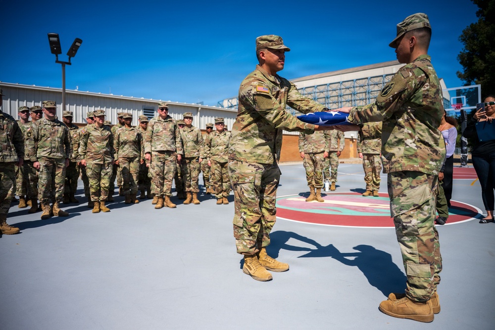 Army Reserve NCO reenlists with 63d Readiness Division in Mountain View