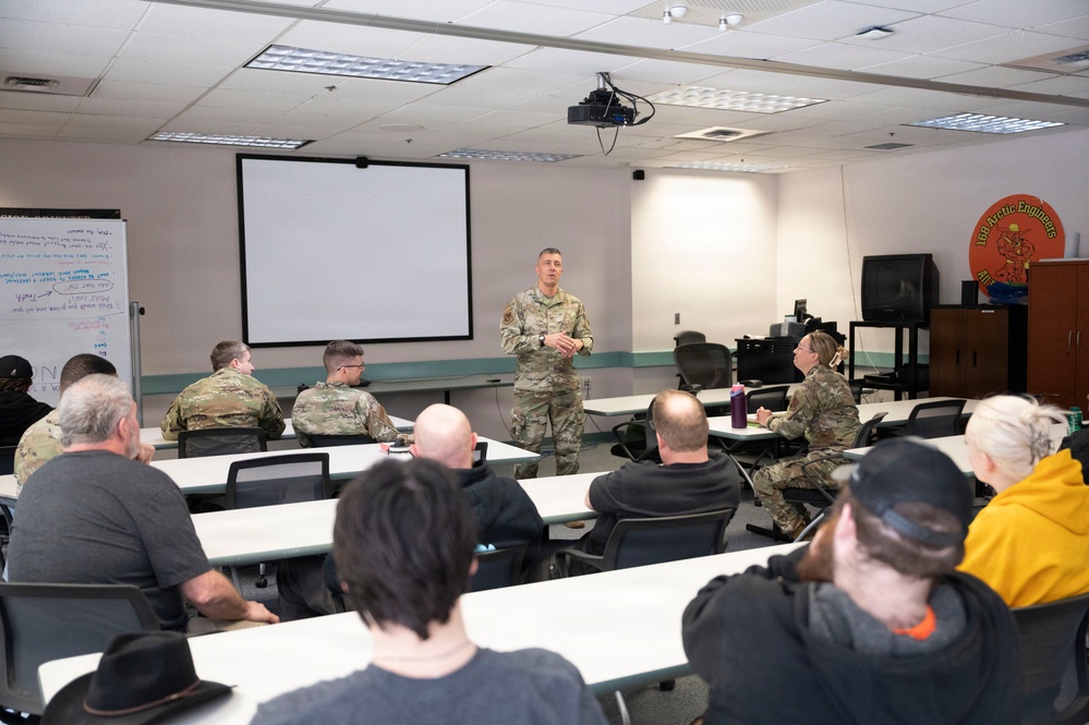 Col. Keolani Bailey Visits 168th Wing, Engages Airmen and Recognizes Excellence