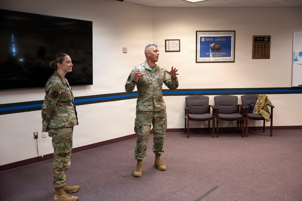 Col. Keolani Bailey Visits 168th Wing, Engages Airmen and Recognizes Excellence