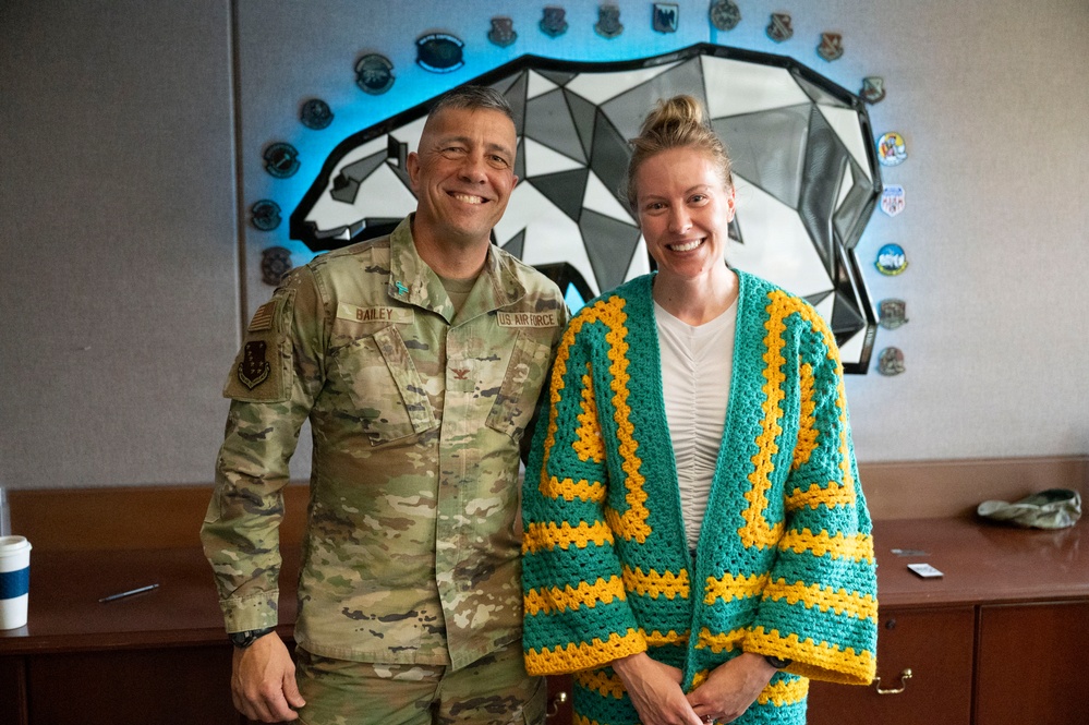 Col. Keolani Bailey Visits 168th Wing, Engages Airmen and Recognizes Excellence