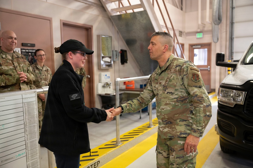 Col. Keolani Bailey Visits 168th Wing, Engages Airmen and Recognizes Excellence