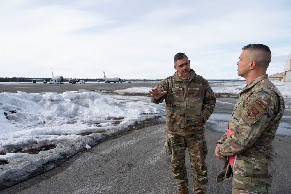 Col. Keolani Bailey Visits 168th Wing, Engages Airmen and Recognizes Excellence