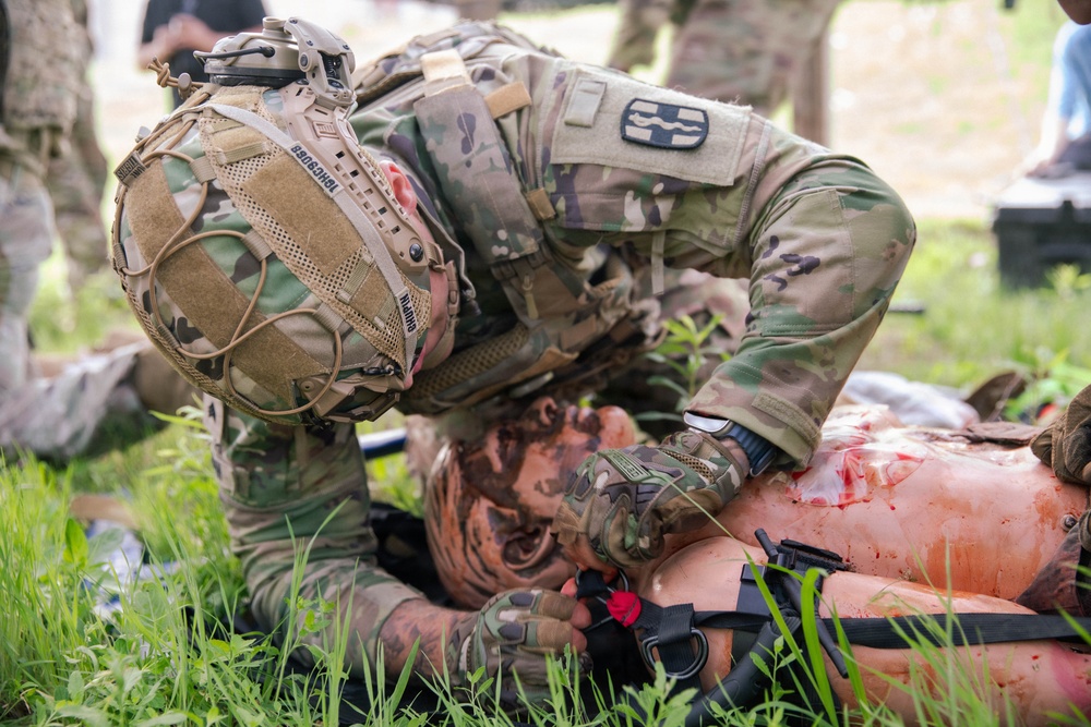 Medics partake in Delayed Evacuation Casualty Management Training