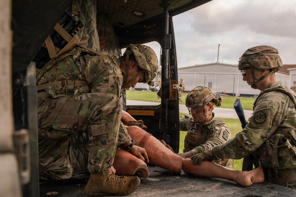 Medics partake in Delayed Evacuation Casualty Management Training