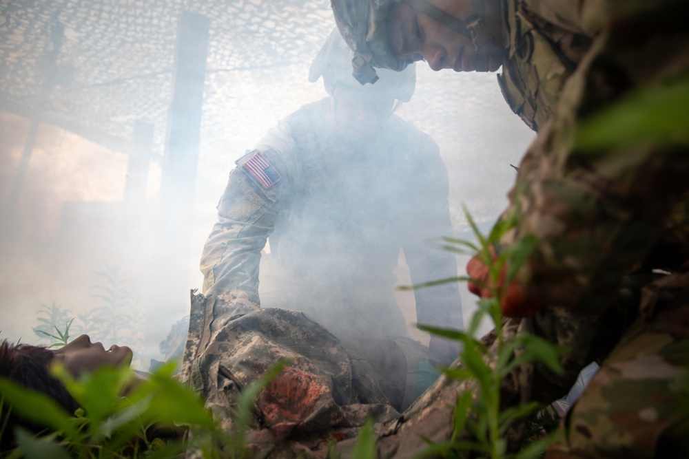 3rd Armored Corps Medical Simulation Training Center conducts a delayed evacuation casualty management training