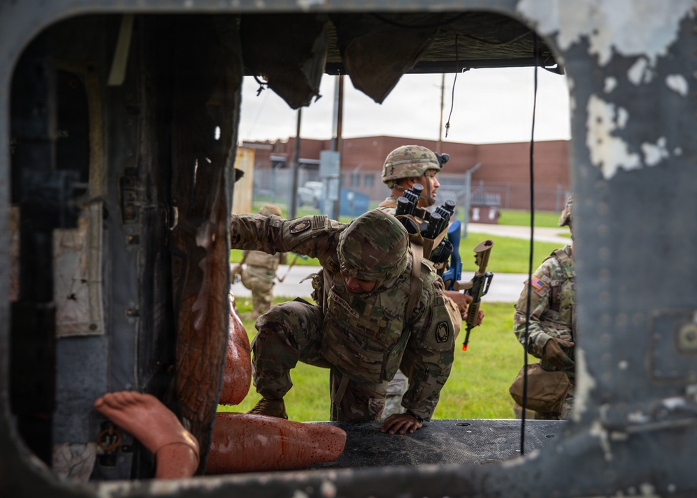 3rd Armored Corps Medical Simulation Training Center conducts a delayed evacuation casualty management training