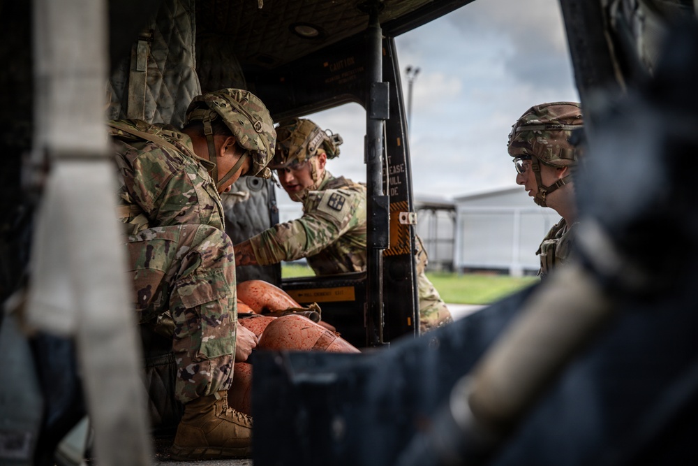 3rd Armored Corps Medical Simulation Training Center conducts a delayed evacuation casualty management training
