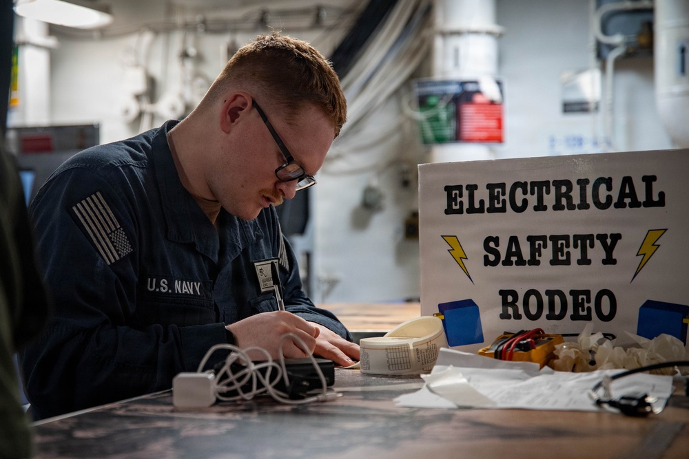USS Theodore Roosevelt Electronics Inspection